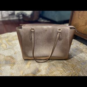 AUTHENTIC Tory Burch Emerson Rose Gold Tote